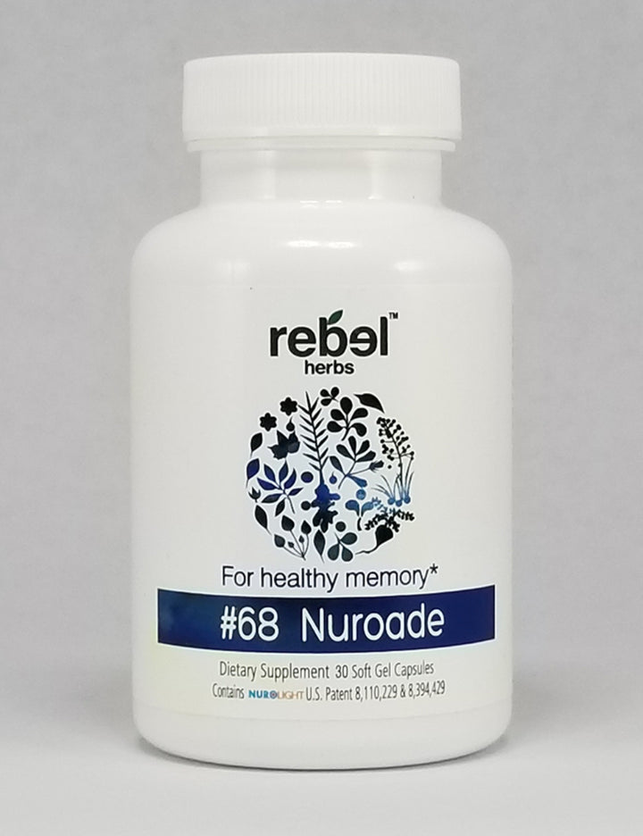 Rebel Herbs Organic Nuroade Capsules for Healthy Memory - 30 Count-0