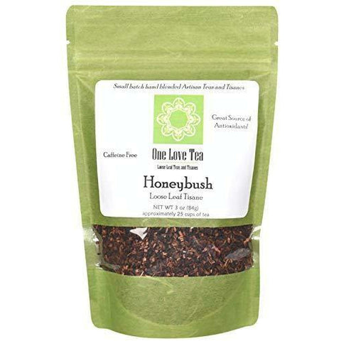 One Love Tea - Honeybush Tea - 3 Oz Loose Leaf Tea - Naturally Ideal