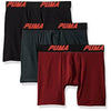 PUMA Men's Volume Boxer Brief (3-Pack), Dark red, Medium, EA - Naturally Ideal