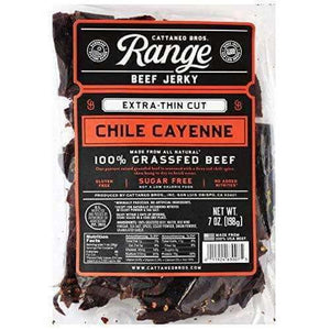 Cattaneo Bros. - All Natural Range Grassfed Beef Jerky, Extra-Thin Cut, 7 Ounce - Naturally Ideal