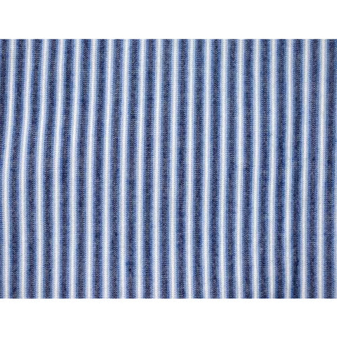 Image of Lee Valley, Ireland Mens Vintage Style Grandfather Shirt Cotton VR15 Blue Stripe (Large)