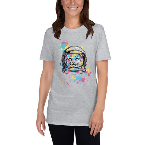Image of Space Cat Short-Sleeve Unisex T-Shirt - Naturally Ideal