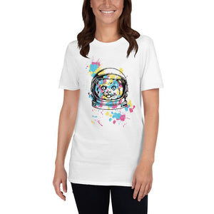 Space Cat Short-Sleeve Unisex T-Shirt - Naturally Ideal