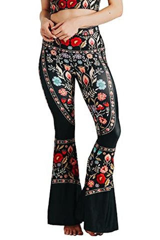 Image of Yoga Democracy Rustica Printed Bell Bottoms